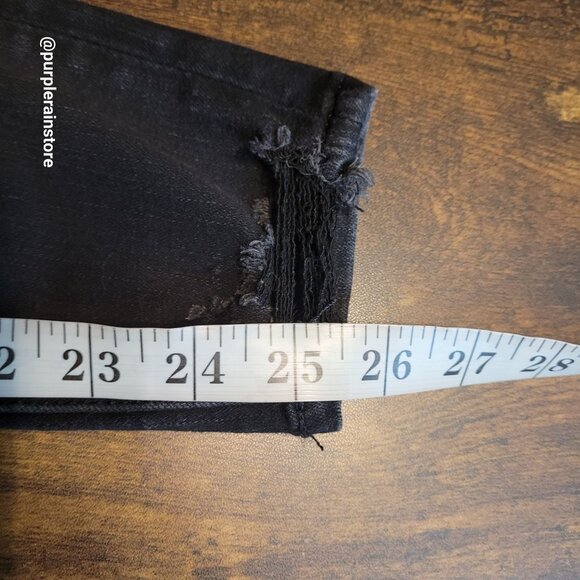 American Eagle Jeans 2 R Dream Jegging Crop Button Fly Black Wash Denim Stretch - Picture 10 of 12